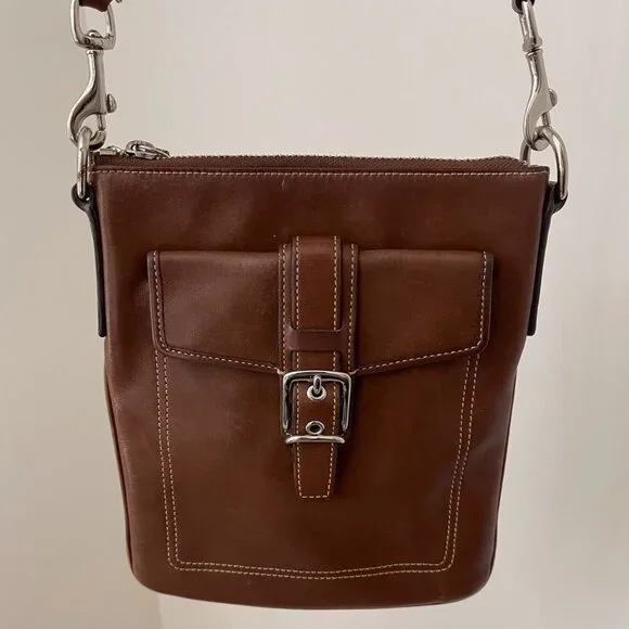 Vintage Coach Hampton Swing Pack crossbody bag - Picture 3 of 10